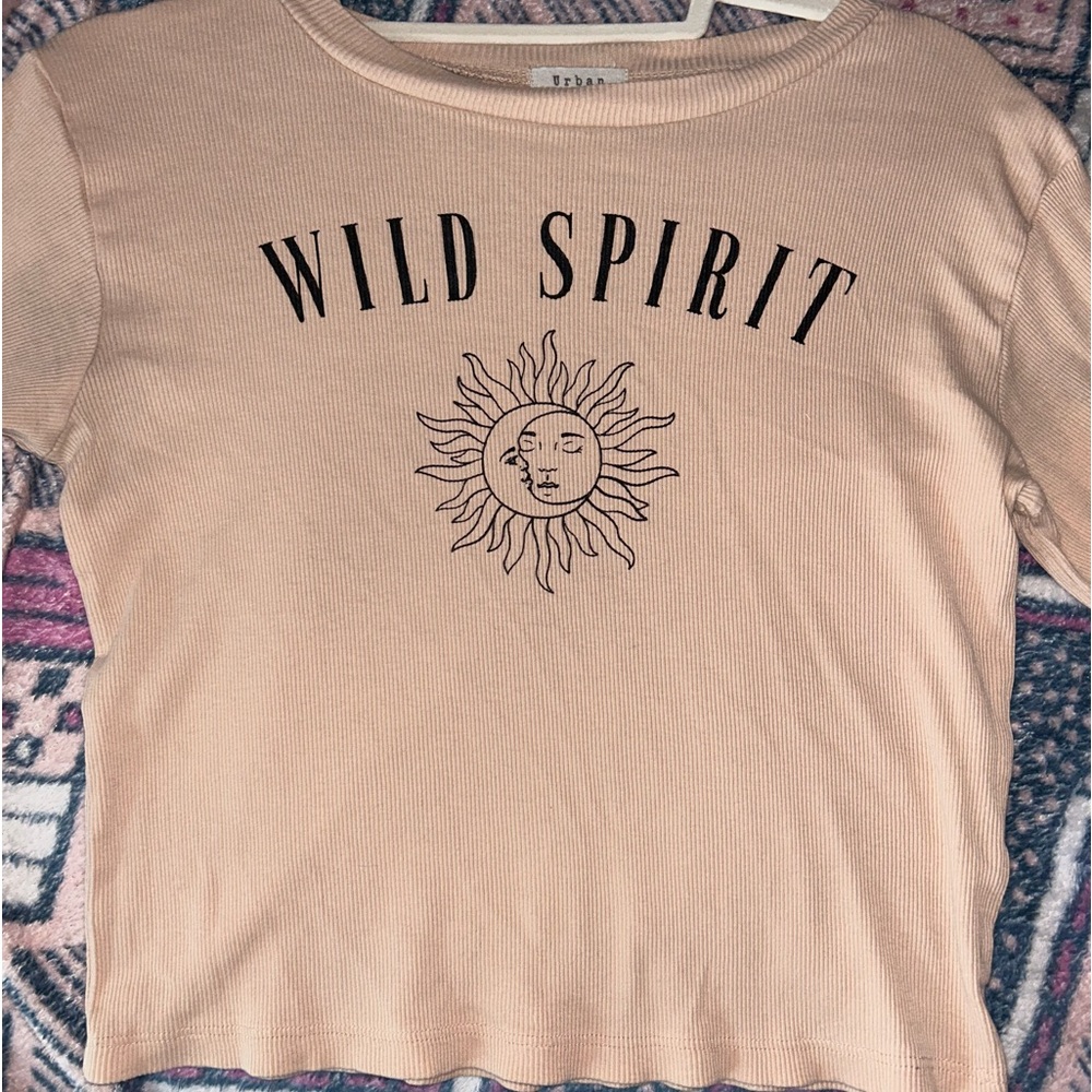 Creamy crop top